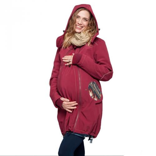 Kabát na nosenie detí Liliputi 4in1 Mama Coat - červený