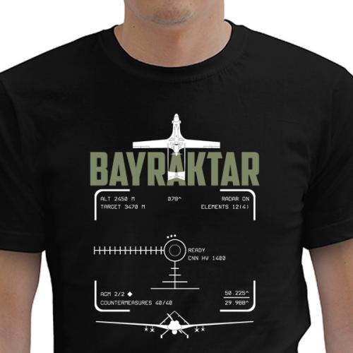 Tričko Striker Bayraktar - čierne