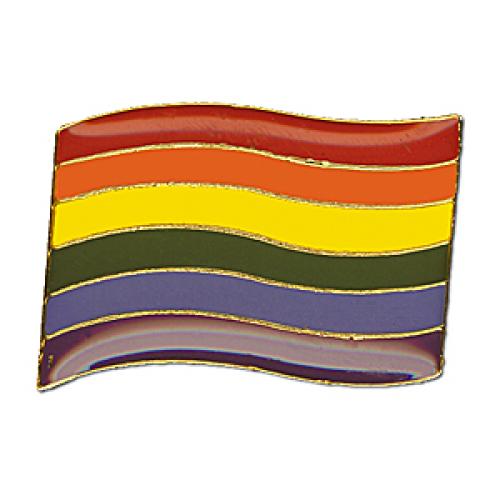 Odznak (pins) 20mm duhová vlajka LGBT - barevný