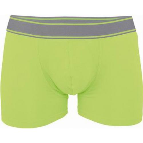 Pánske boxerky Kariban Stripe - svetlo zelené
