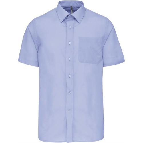 Pánska košeľa s krátkym rukávom Kariban ACE - svetlo modrá