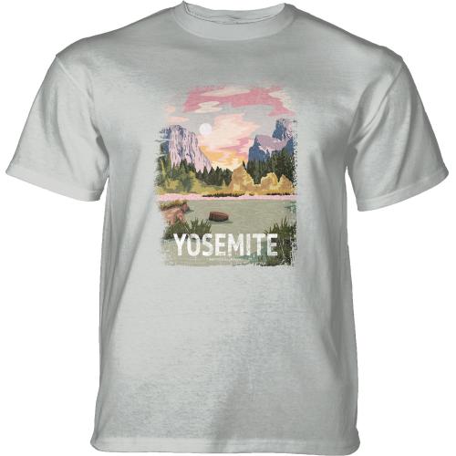 Tričko unisex The Mountain USA Yosemite - bílé
