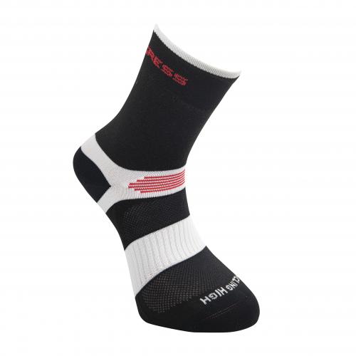 Cyklistické ponožky Progress Cycling High Sox - černé-bílé
