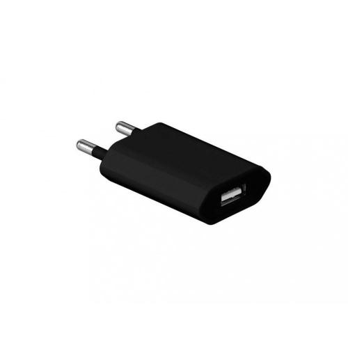 Sieťová USB nabíjačka - čierna