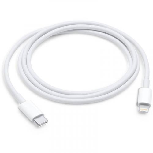 Synchronizačný a nabíjací kábel USB-C/Lightning 1m - biely