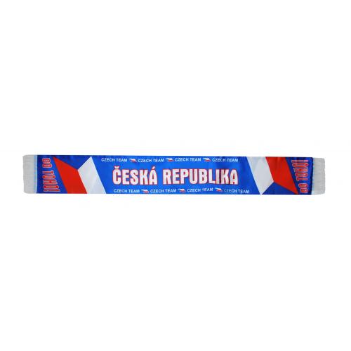 Šál Česká republika Czech Team - modrá-červená