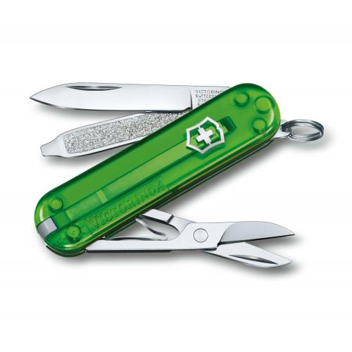 Nôž zatvárací Victorinox Classic Translucent - zelený