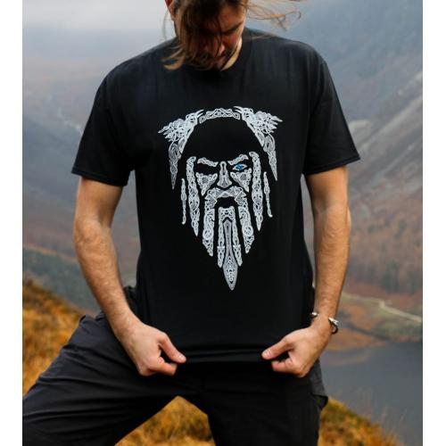 Tričko Naav Odin Viking - čierne