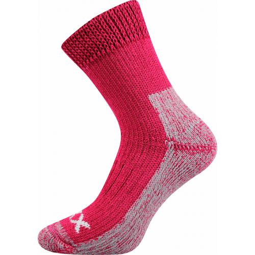Extra teplé vlnené ponožky Voxx Alpin - ružové-sivé