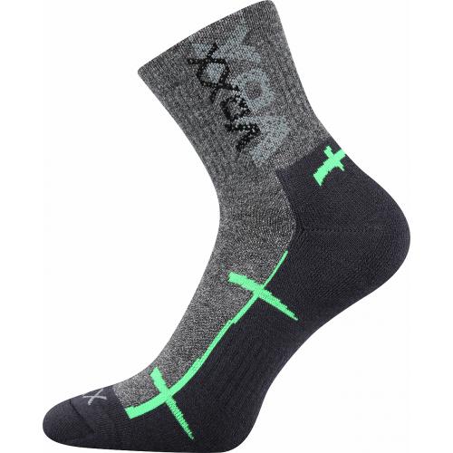 Športové ponožky Voxx Walli - sivé-zelené