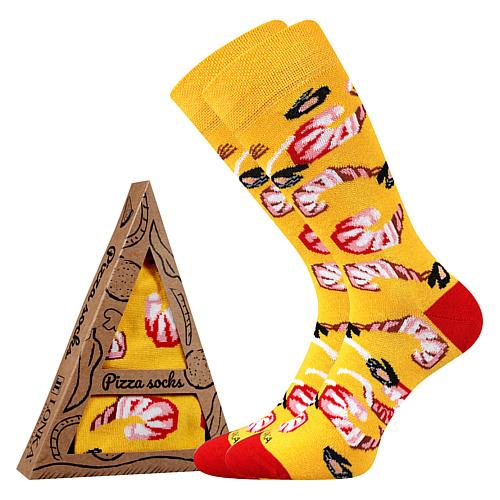 Ponožky Voxx Pizza Mořské plody - žluté