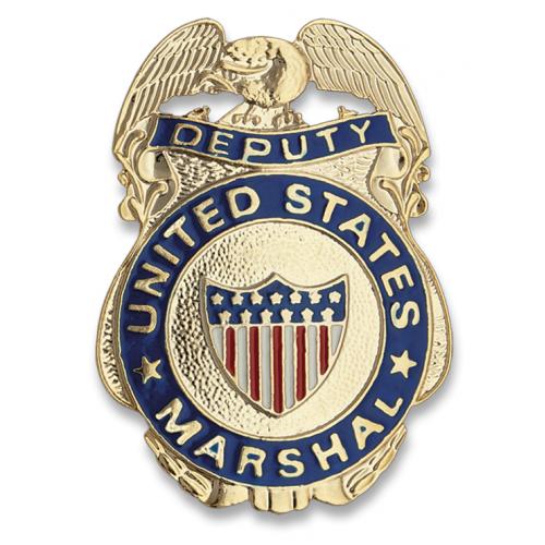 Odznak United States US Marshal - zlatý