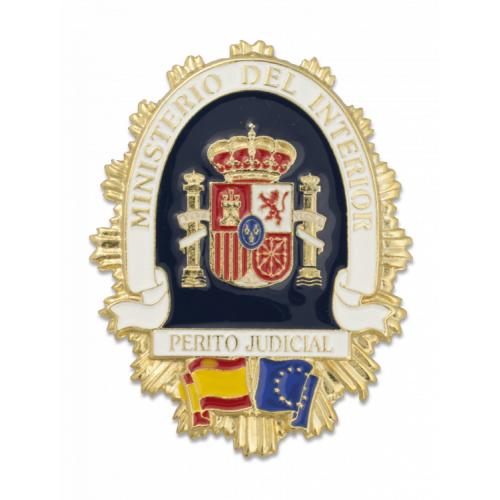 Odznak španělský Ministerio del interior Perito judicial - zlatý