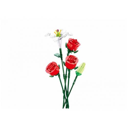 Stavebnice Sluban  Flowers Ruže s ľaliou M38-B1121B