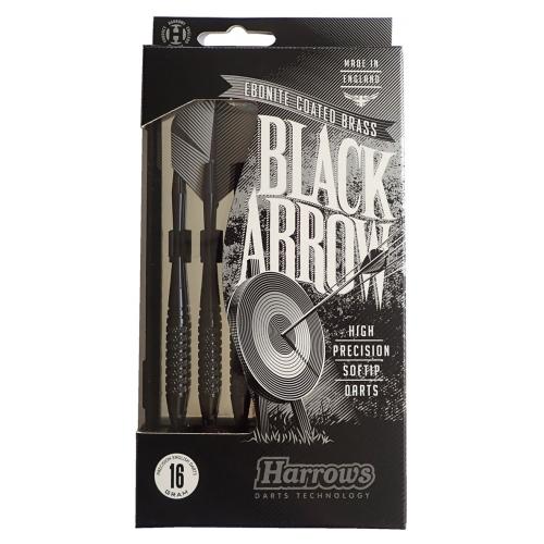 Šípky Harrows Soft Back Arrow T16 18 gramov 3 ks - čierne