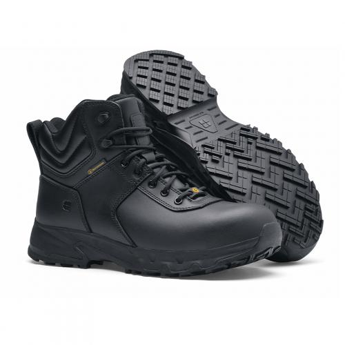 Taktické topánky kožené SFC Guard Mid Safety Boots - čierne