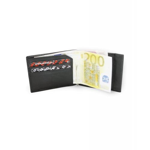 Pánska kožená peňaženka Arwel 2910 - čierna