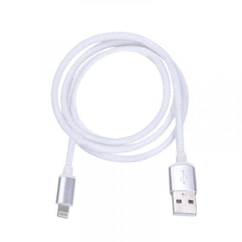 Kábel napájací Solight Lightning + USB 2.0 A 1m - biely