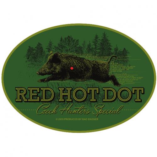 Samolepka Kanec Red Hot Dot - zelená-hnědá