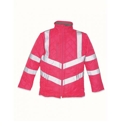 Bunda fleecová Yoko Hi-Vis Kensington Jacket - růžová