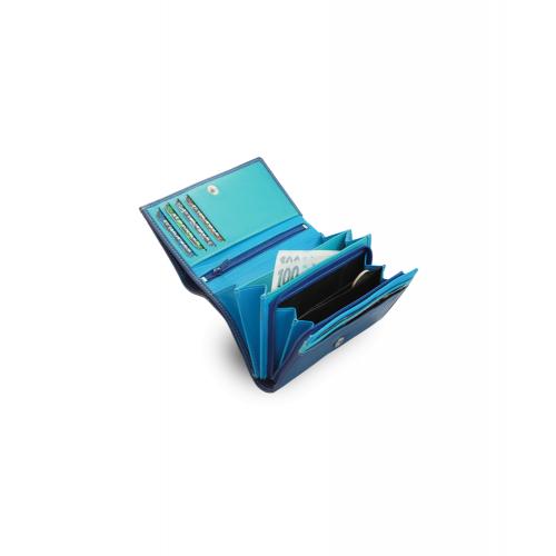 Dámská kožená psaníčková peněženka Arwel 4125­ - modrá