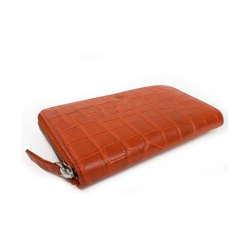 Dámska kožená listová peňaženka Arwel 1306 - oranžová