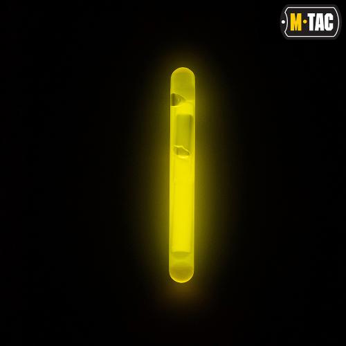 Svietiace tyčinky M-Tac Light Sticks 4,5 x 40 mm 10ks - žlté