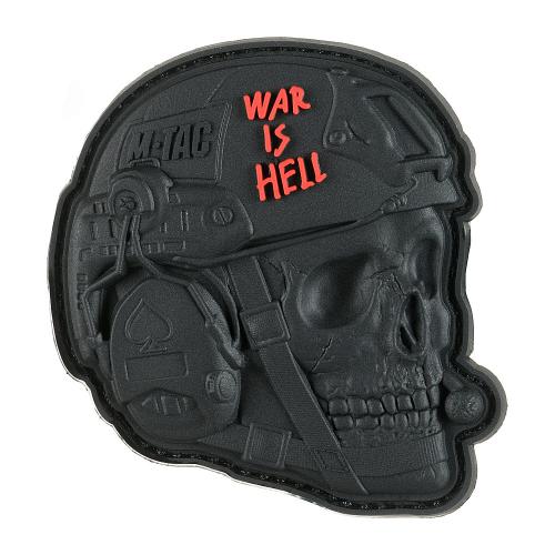 Nášivka M-Tac War is Hell 3D - černá