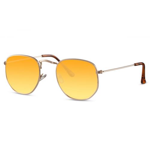 Sluneční brýle Solo Avie - stříbrné-žluté
