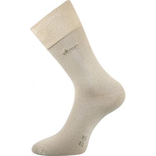 Ponožky spoločenské Lonka Desilve - béžové