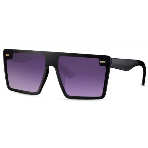 Slnečné okuliare Solo Plate - čierne-fialové