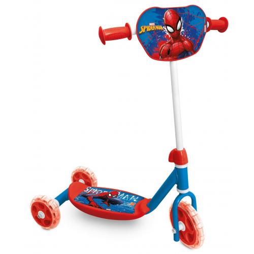 Koloběžka dětská 3-kolečková Mondo Spiderman - modrá-červená