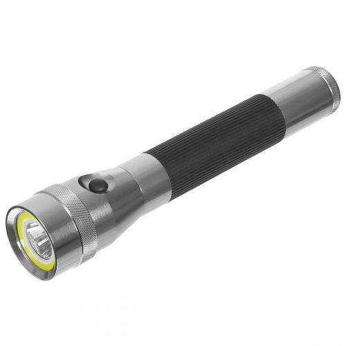 Svietidlo štábne MFH LED Safety 28 cm - strieborná-čierna