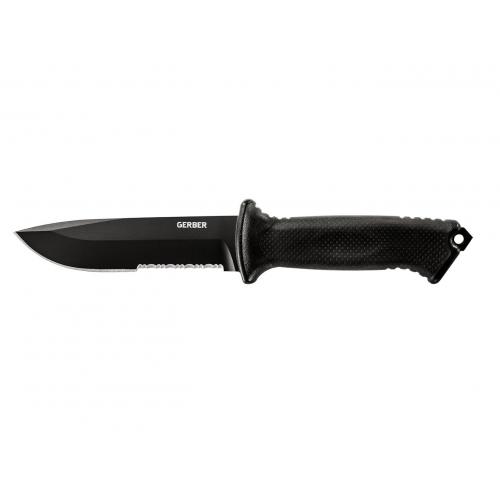 Nôž s pevnou kombinovanou čepeľou Gerber Prodigy - čierny