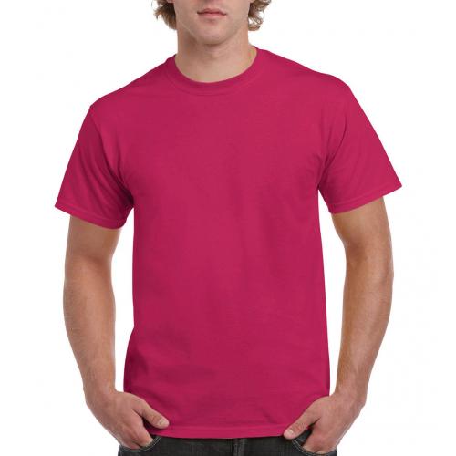 Tričko Gildan Ultra - tmavo ružové