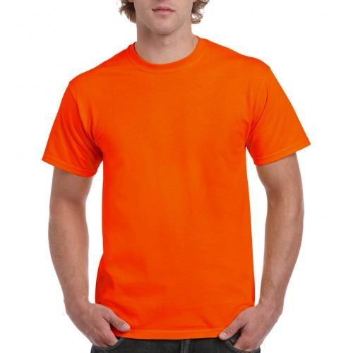 Tričko Gildan Ultra - oranžové svietiace