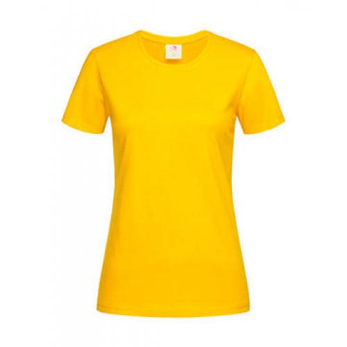 Tričko dámske Stedman Fitted s okrúhlym výstrihom - tmavo žlté