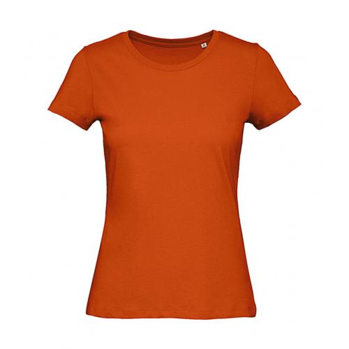 Tričko dámske B&C Jersey - tmavo oranžové