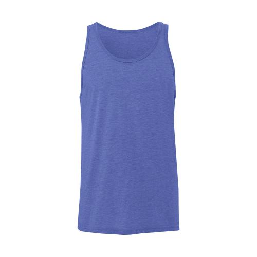Nátělník Bella Jersey Tank - světle modrý-šedý