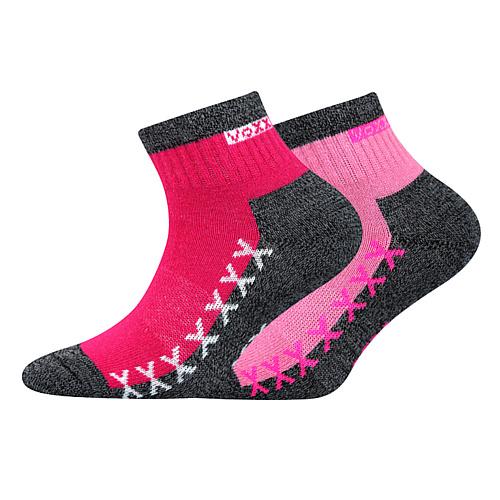 Ponožky dětské sportovní Voxx Vectorik 2 páry (2x růžové)