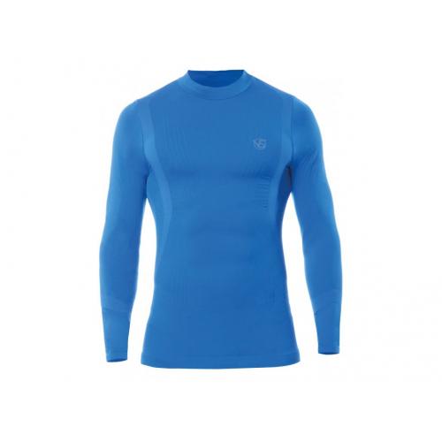 Pánske funkčné športové tričko Vivasport dlhý rukáv - modré