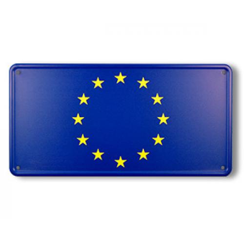 Ceduľa plechová Promex vlajka Európska únia (EÚ)