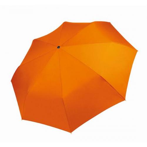Mini skladací dáždnik Kimood Pongee - oranžový