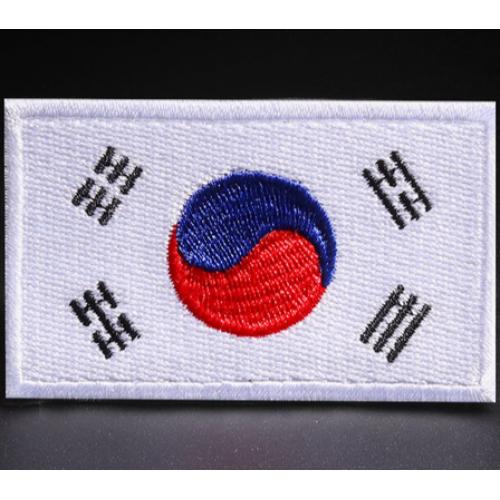 Nášivka nažehlovací vlajka Jižní Korea 7x4 cm