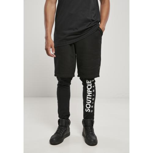 Nohavice Southpole Shorts Leggings - čierne