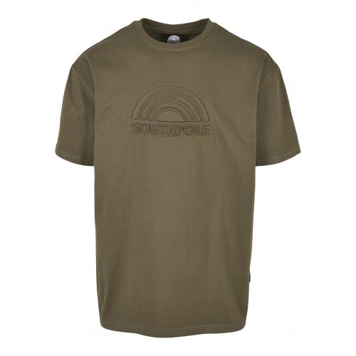 Tričko Southpole 3D Logo Tee - olivové