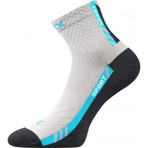 Ponožky športové Voxx Pius - svetlo sivé-tmavo sivé