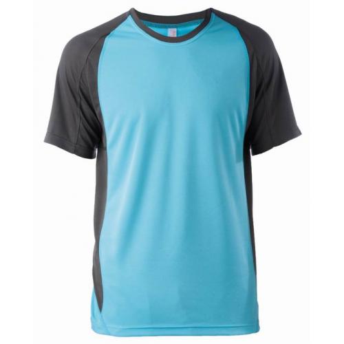 Pánske dvojfarebné športové tričko ProAct - modré-sivé