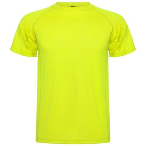 Športové tričko Roly Montecarlo - žlté svietiace