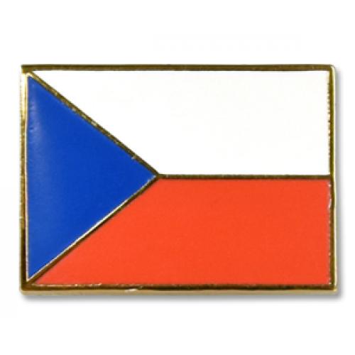 Odznak (pins) 18mm vlajka Česká republika - barevný